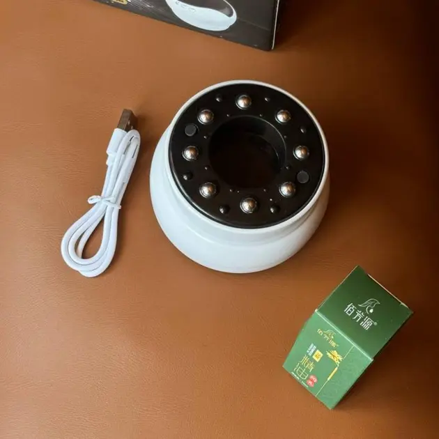 Антицелюлітний вакуумний масажер Intelligent Cupping Massage, акумуляторний ручний масажер для тіла Білий LY-873-White - Зображення 7