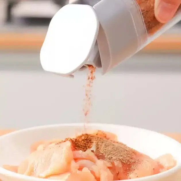 Баночка для спецій, приправ і соусів з автоматичною кришкою, що самовідкривається, пляшка з дозатором, герметична - Зображення 2