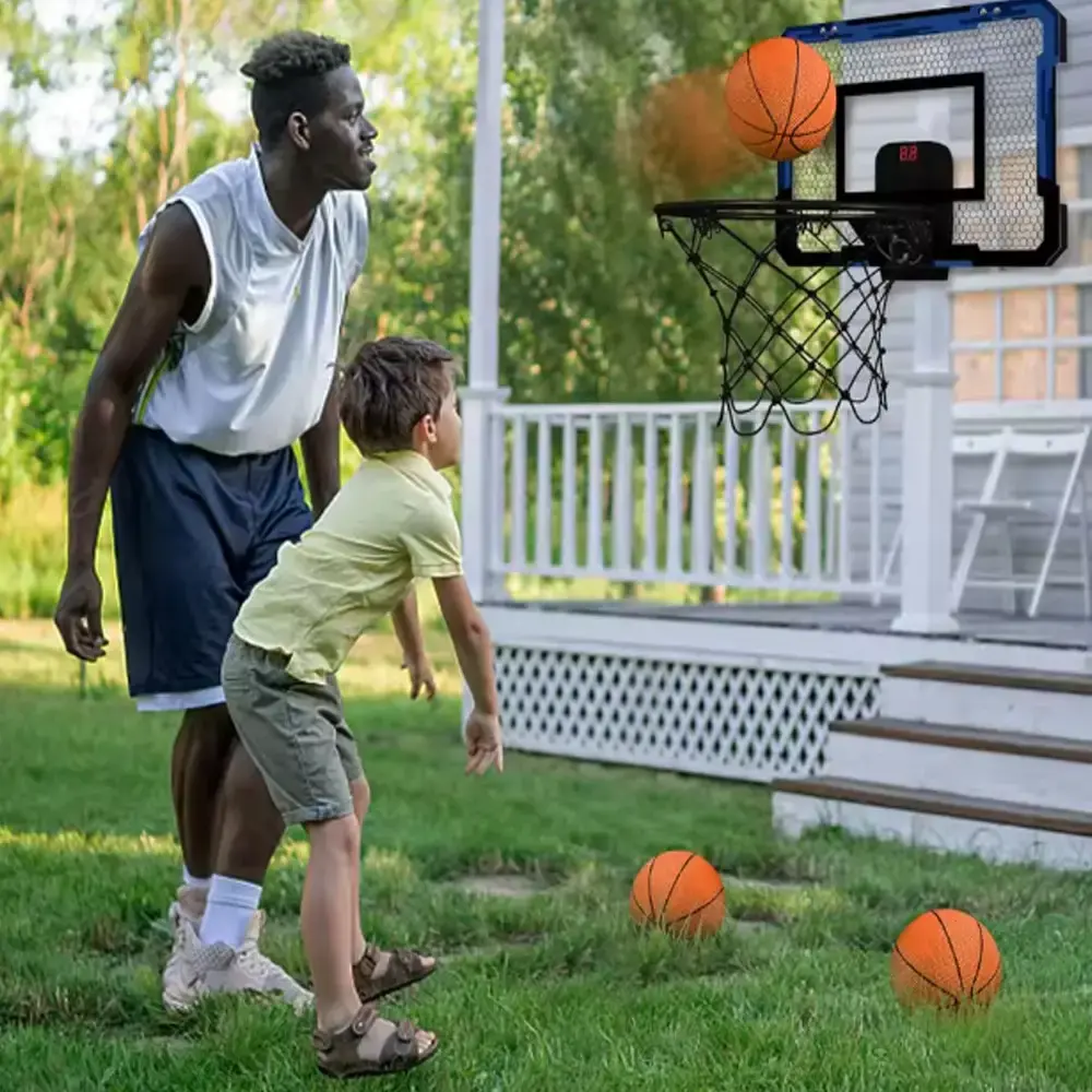 Баскетбольне кільце з електронним табло / Дитячий набір для баскетболу М'яч та Щит із кільцем зі звуковими ефектами - Зображення 3