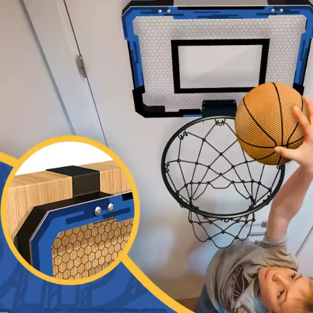 Баскетбольне кільце з електронним табло / Дитячий набір для баскетболу М'яч та Щит із кільцем зі звуковими ефектами - Зображення 2