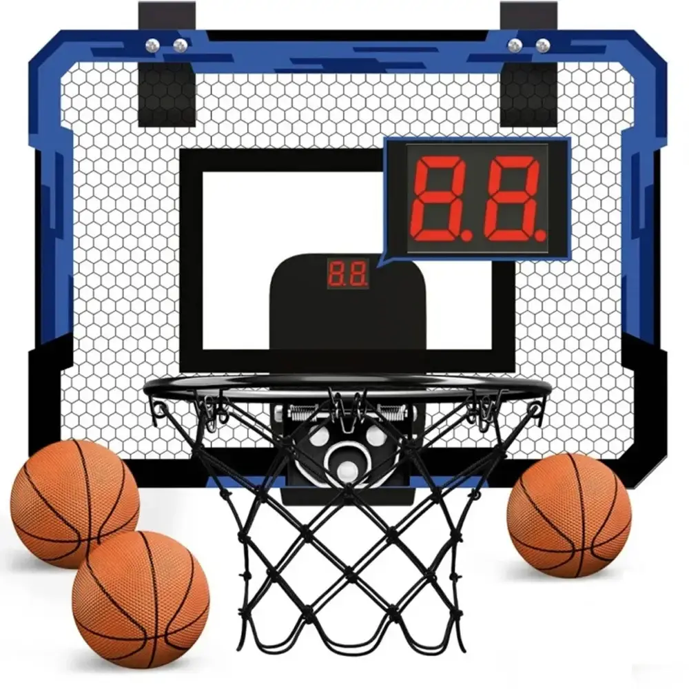 Баскетбольне кільце з електронним табло / Дитячий набір для баскетболу М'яч та Щит із кільцем зі звуковими ефектами