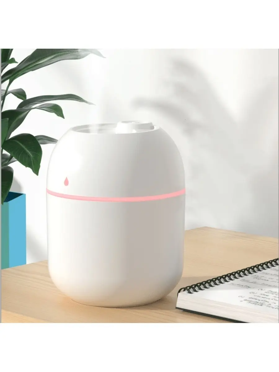Ультразвуковий міні зволожувач повітря USB Humidifier з підсвічуванням - Зображення 2