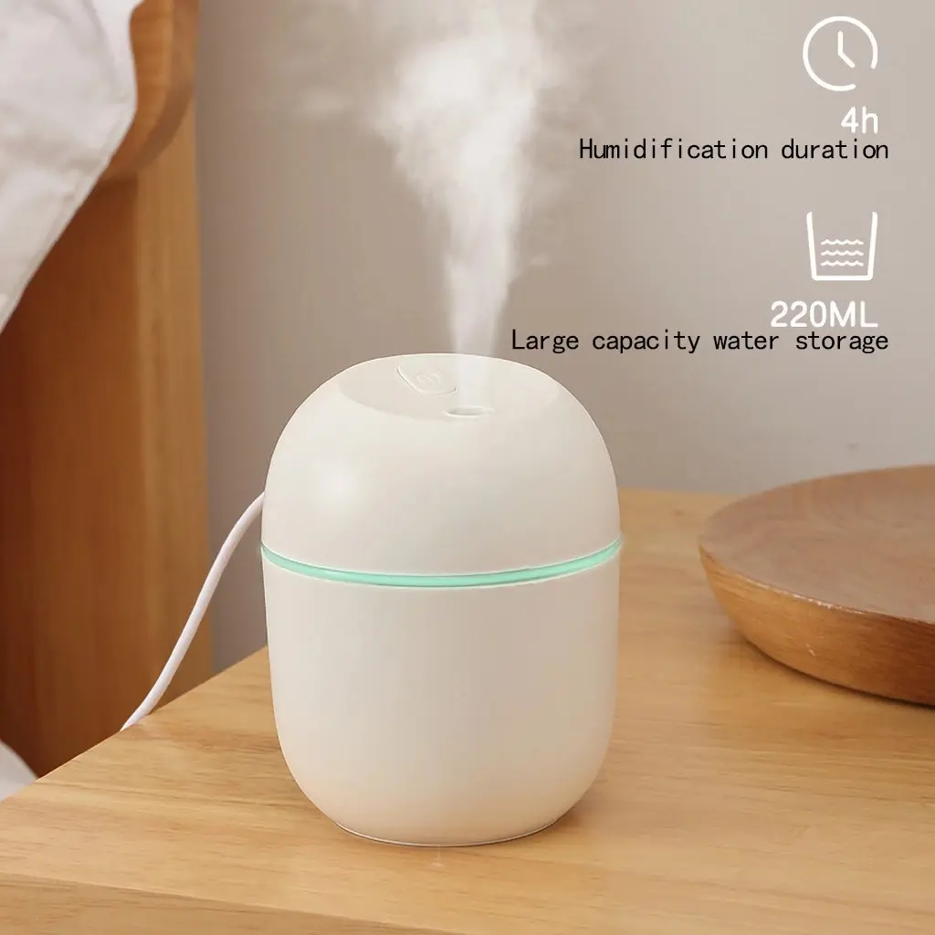 Ультразвуковий міні зволожувач повітря USB Humidifier з підсвічуванням - Зображення 10