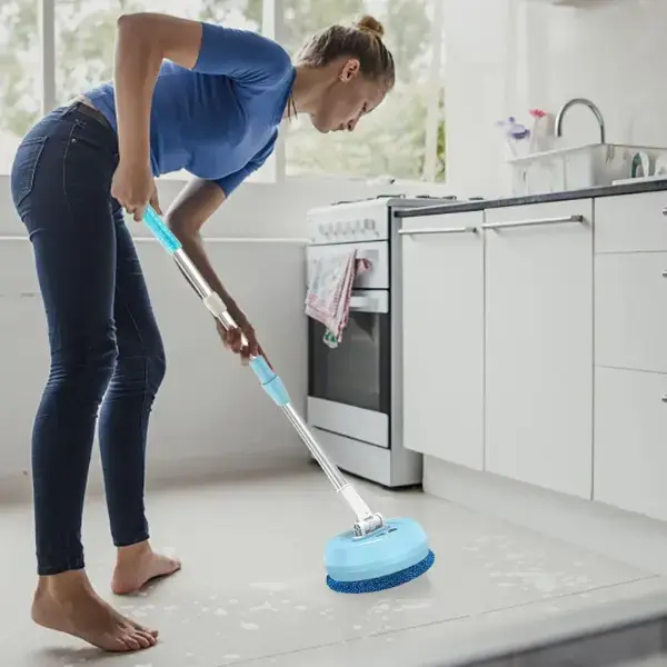 Бездротова акумуляторна швабра з двома насадками Wireless Cleaner AA102 /Акумуляторна швабра для дому - Зображення 7