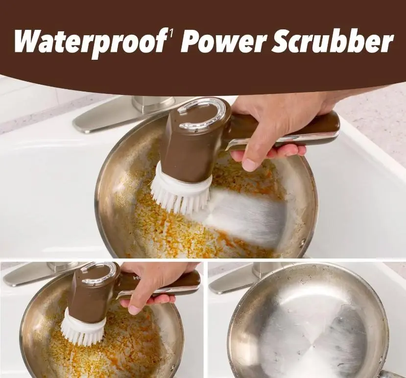 Бездротова електрична щітка для прибирання та миття посуду з 5 змінними насадками, USB заряджання - Зображення 7