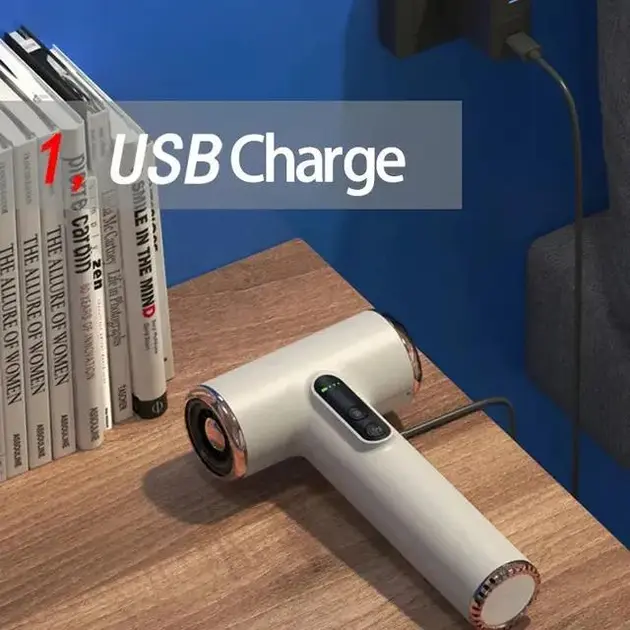 Бездротовий фен для волосся з акумуляторною батареєю 200W з трьома режимами роботи, з холодним/теплим повітрям - Зображення 5