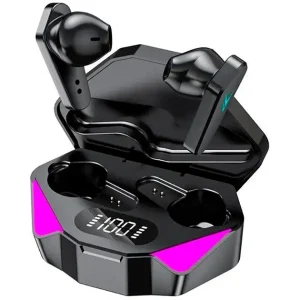 Бездротові навушники Smart TWS X15 із зарядним кейсом павер банком вакуумні ігрові bluetooth 5.0 з RGB LED підсвічуванням та шумозаглушенням