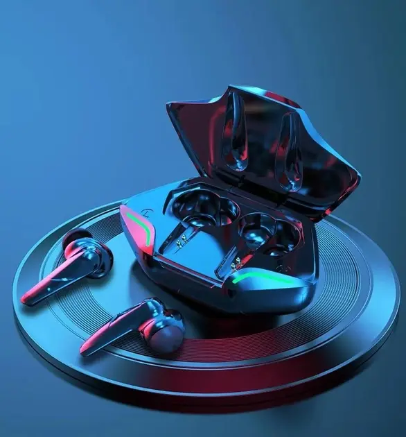 Бездротові навушники TWS Bluetooth Bakey G11 з мікрофоном. Кейс, повербанк, LED підсвічування Black - Зображення 4