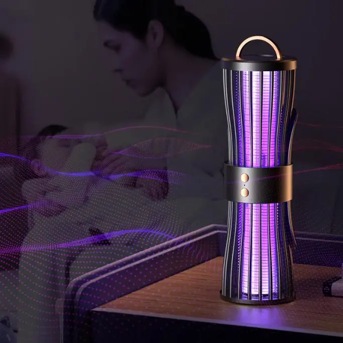 Безшумна лампа-пастка для комарів, нічник, зарядка через USB, LY-936 - Зображення 4