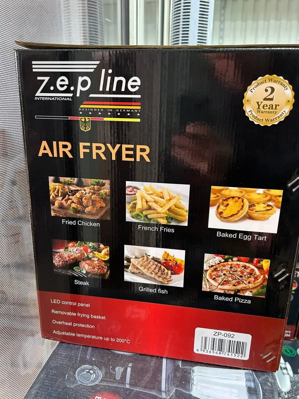 Мультипекар Безмасляна електрична аерофритюрниця на 8 л Zepline ZP-092 3000W - Зображення 2