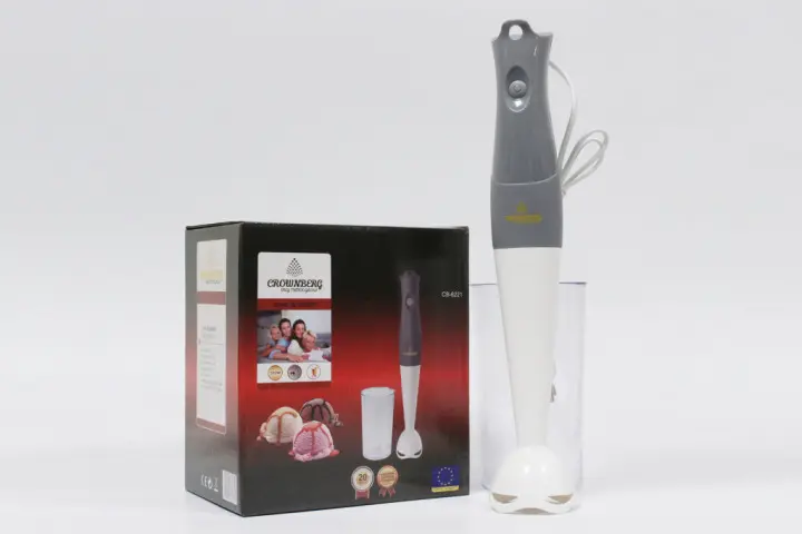 Блендер 4 в 1 Crownberg CB-6221 міксер подрібнювач чоппер. побутовий прилад, для подрібнення та збивання продуктів. - Зображення 3