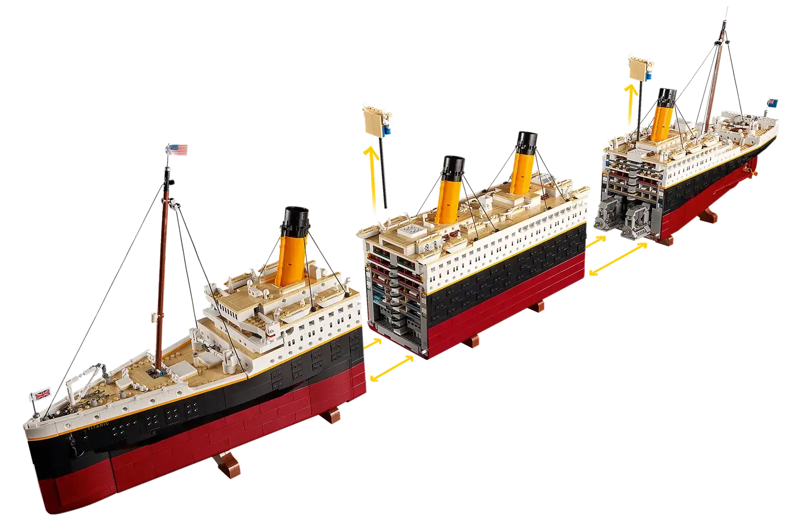 Блоковий конструктор Титанік 1.15 метра, 9090PCS - Зображення 7