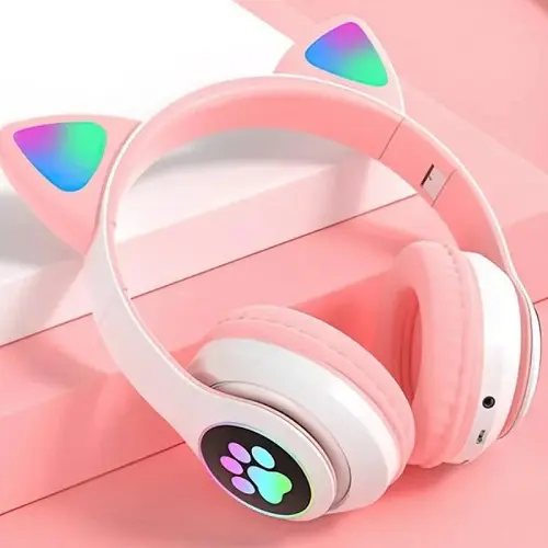 Bluetooth навушники з підсвічуванням та картою пам'яті B39M - Зображення 4