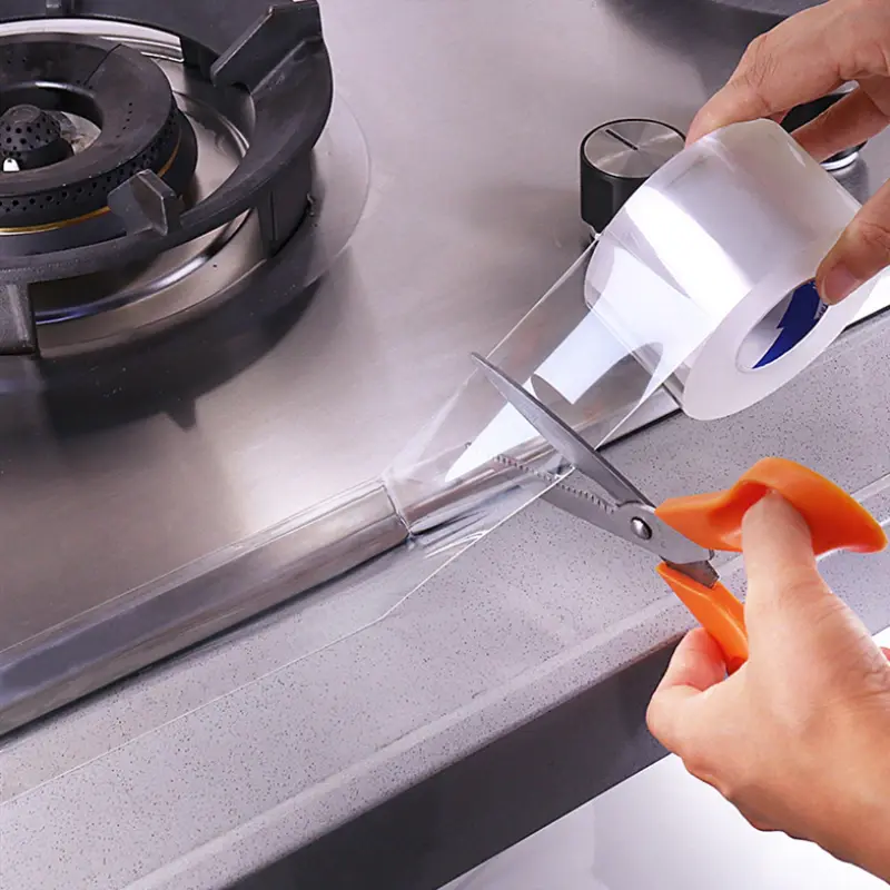 Бордюрна стрічка для ванної та кухні самоклеюча водонепроникна 8 м - Зображення 3