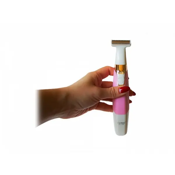 Бритва-триммер жіночий для брів KEMEI KM 1900 USB - Зображення 5