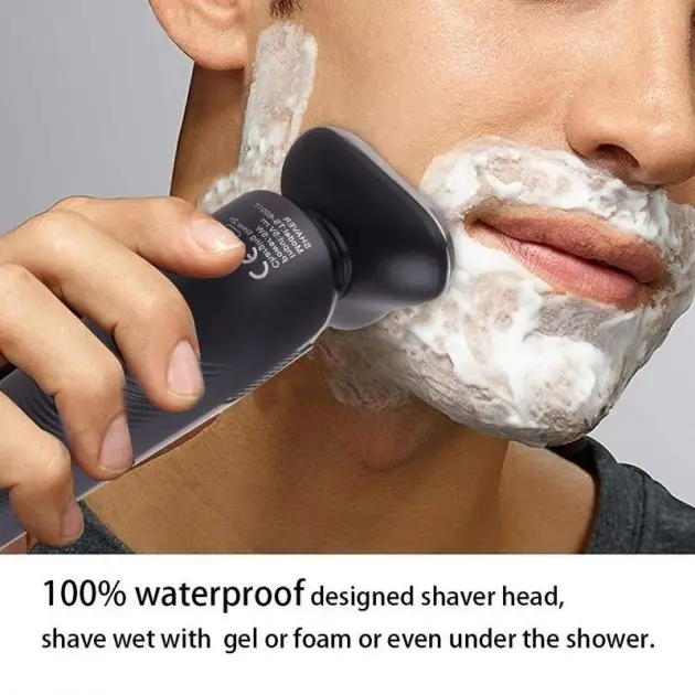 Бритва Електрична на 3 плаваючі головки DSP 60017 Роторна Електробритва чоловіча для вологого та сухого гоління - Зображення 5