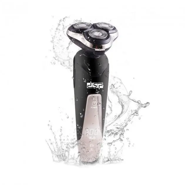 Бритва Електрична на 3 плаваючі головки DSP 60017 Роторна Електробритва чоловіча для вологого та сухого гоління - Зображення 2