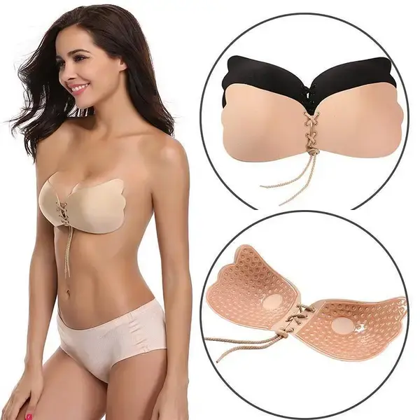 Бюстгальтер-невидимка Fly Bra ліфчик без бретелів на шнурівці - Зображення 5