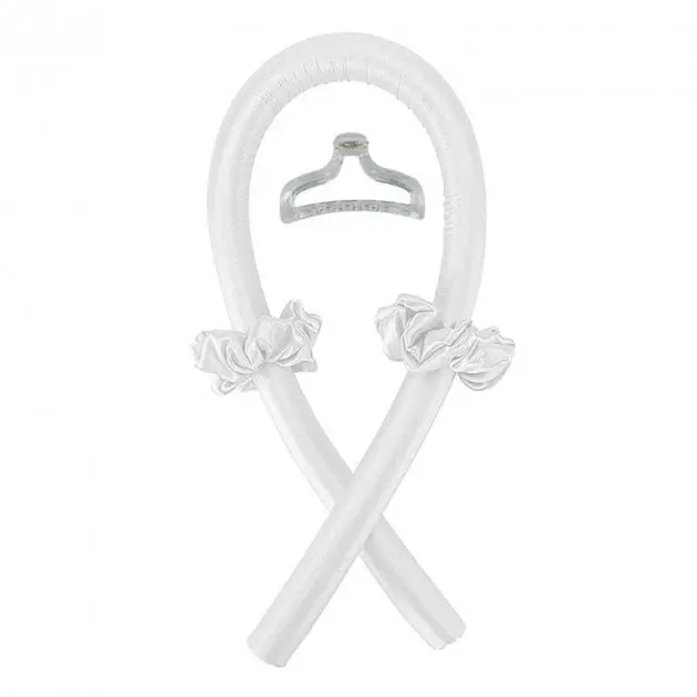 Бігуді М'які, Палка Керлик для завивки волосся, м'яка стрічка бігуді, обідок для кучерів, керлик Bounce білі - Зображення 5