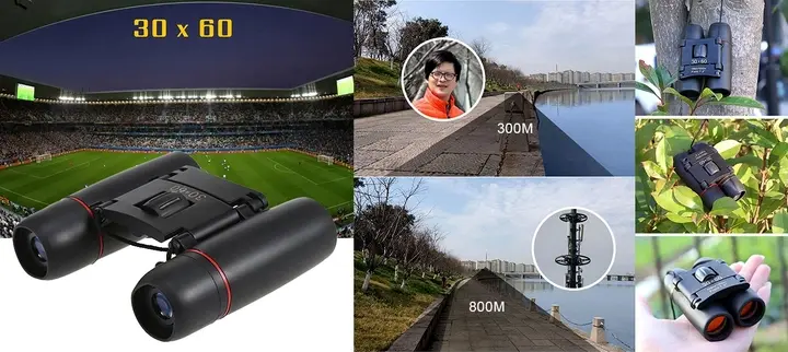 Бінокль компактний Protech 30 х 60 із чохлом Black - Зображення 4