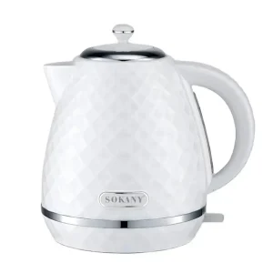 Чайник електричний безшумний дисковий на 1,7 л 2200 Вт Sokany SK-1032