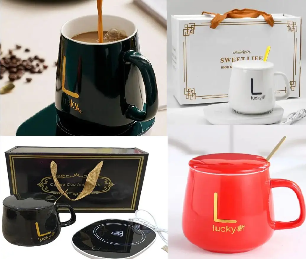 Чашка на подставке с подогревом Stenson YG01317 L 400мл - Зображення 8