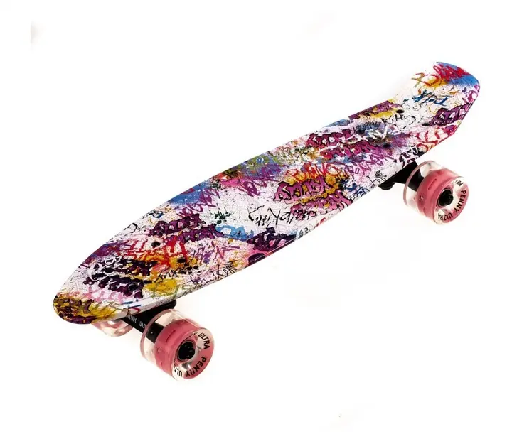 Пенні борд скейтборд Penny Board Fish Skateboards 22" ABEC-7 з колесами, що світяться - Зображення 4