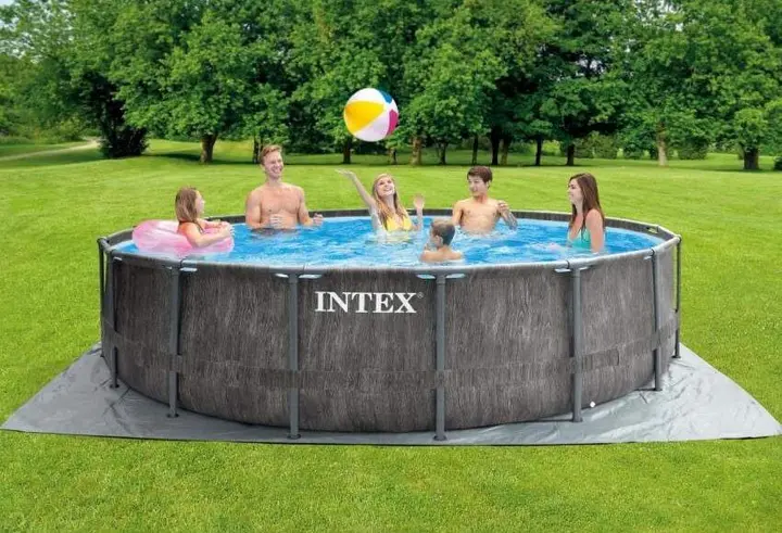 Каркасний басейн Intex 26742, 457 x 122 см + фільтр-насос + сходи + тент + підстилка - Зображення 2