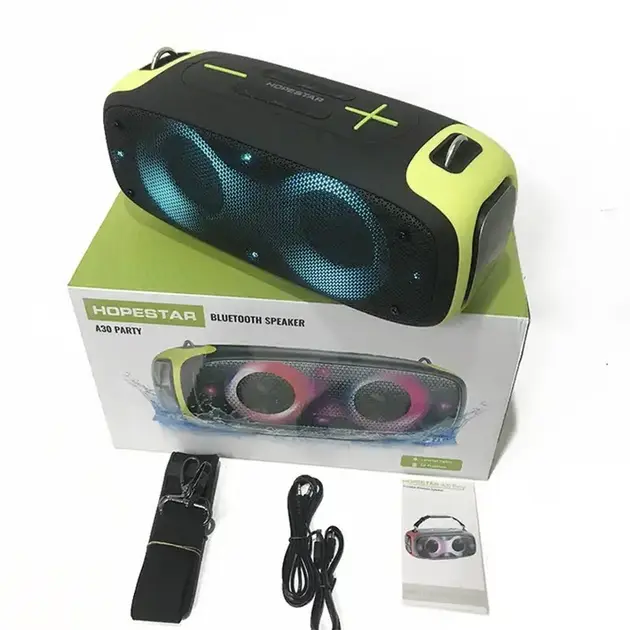 Портативна бездротова колонка Bluetooth Hopestar A30 Party | BT5.0, 70W, TWS, AUX/TF/USB, 7h - Зображення 5
