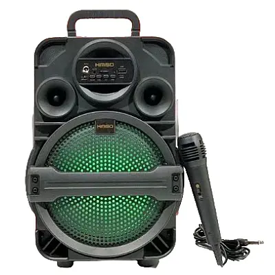 Бездротова портативна колонка Bluetooth з мікрофоном KIMISO QS-1806 з RGB - Зображення 2