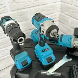 Набір інструментів 3 в 1 20V/4A Шуруповерт, Болгарка, Гайковерт