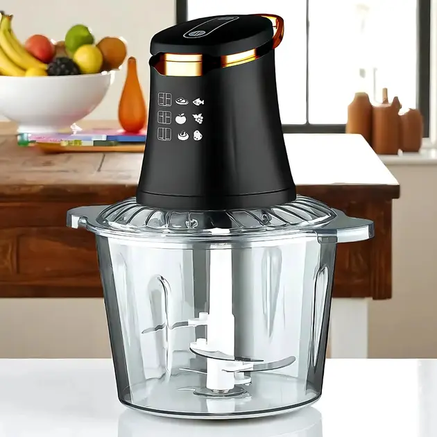 Подрібнювач електричний / Кухонний блендер чоппер із чашею Domotec MS 7041 600Вт 3л 32х22х12 см - Зображення 3