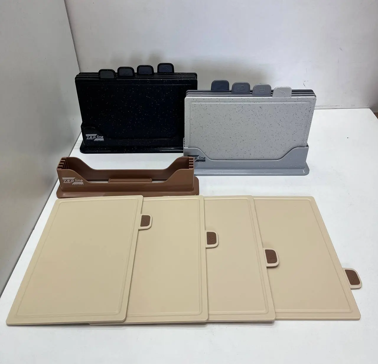 Кухонний набір дощок Zepline ZP-00220 5 предметів, з підставкою чорний - Зображення 3