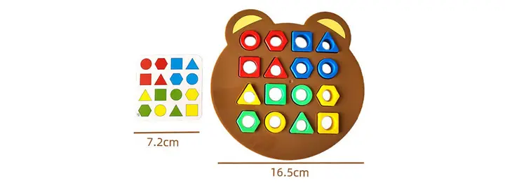Настільна розвиваюча гра на відповідність форми та кольору - Зображення 5