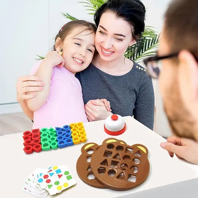 Настільна розвиваюча гра на відповідність форми та кольору - Зображення 2