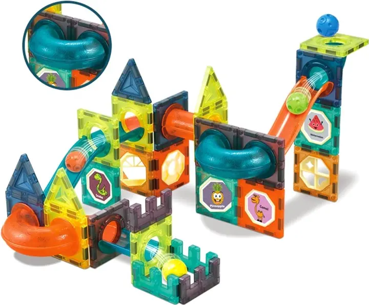 Магнітний конструктор Woopie Light Magnetic Blocks G025/110 деталей - Зображення 2