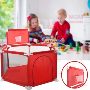 Дитячий манеж для розвитку IMBABY 6 секцій – із парканом для малюків – сухий басейн для дитячих ігор, для куль або килимка