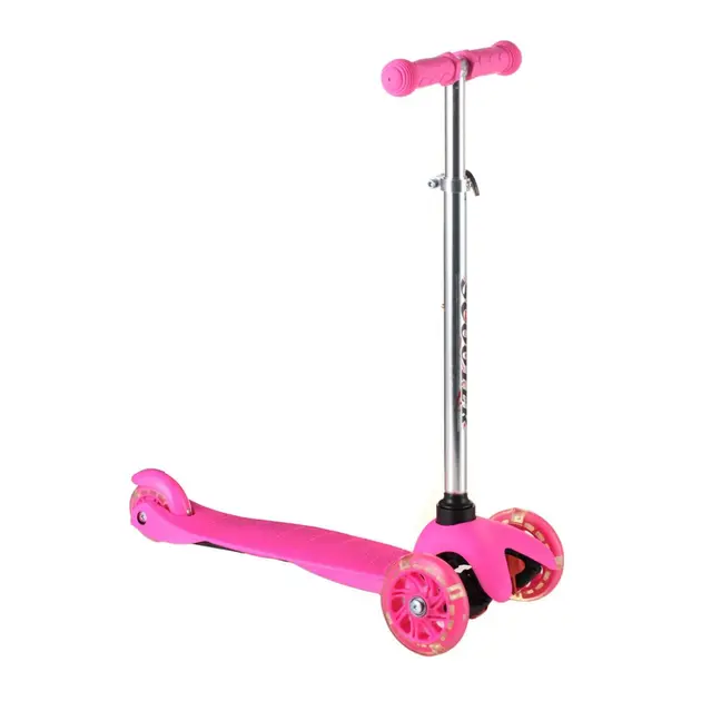 зелений Триколісний самокат з колесами, що світяться - Зображення 5