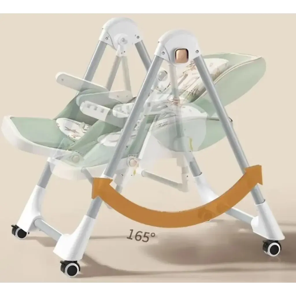 Дитячий стільчик-шезлонг для годування з регульованою спинкою та столиком 2в1 BabyChair Z901 - Зображення 6