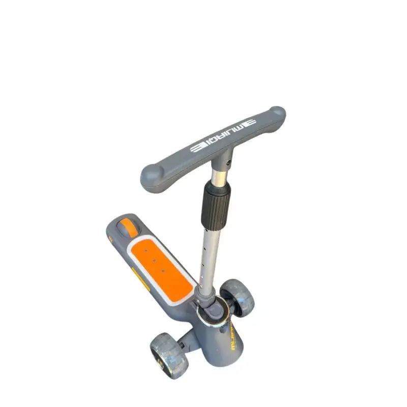 Дитячий триколісний самокат MUFAQI з сидінням та регульованою ручкою - Зображення 2