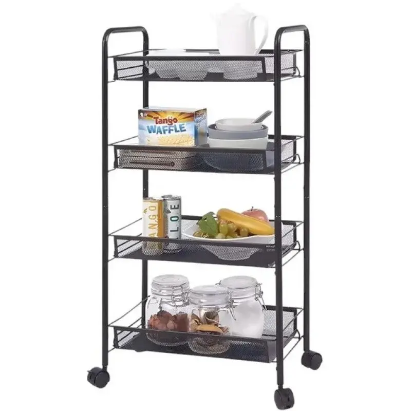 Етажерка органайзер 4-х ярусна на коліщатках - Зображення 3