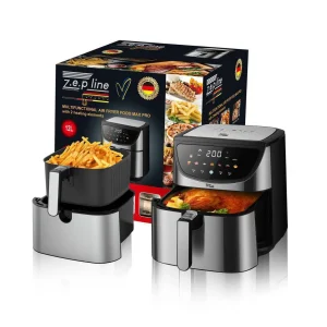 Фритюрниця 12 л з двома тінами 4200Вт Zepline ZP-217 зі знімним кошиком