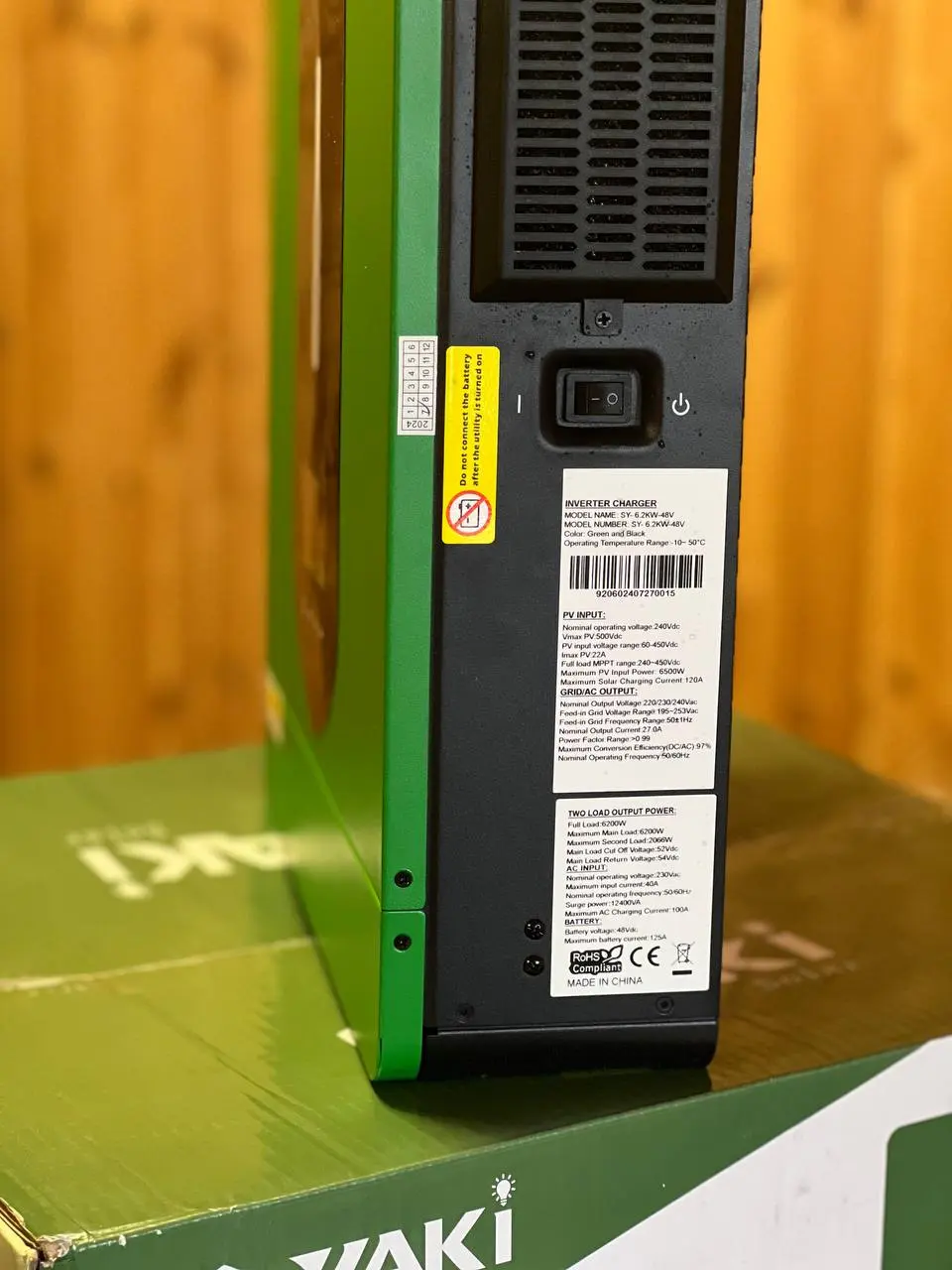Гібридний інвертор yaki SY-6.2KW-48V - Зображення 3