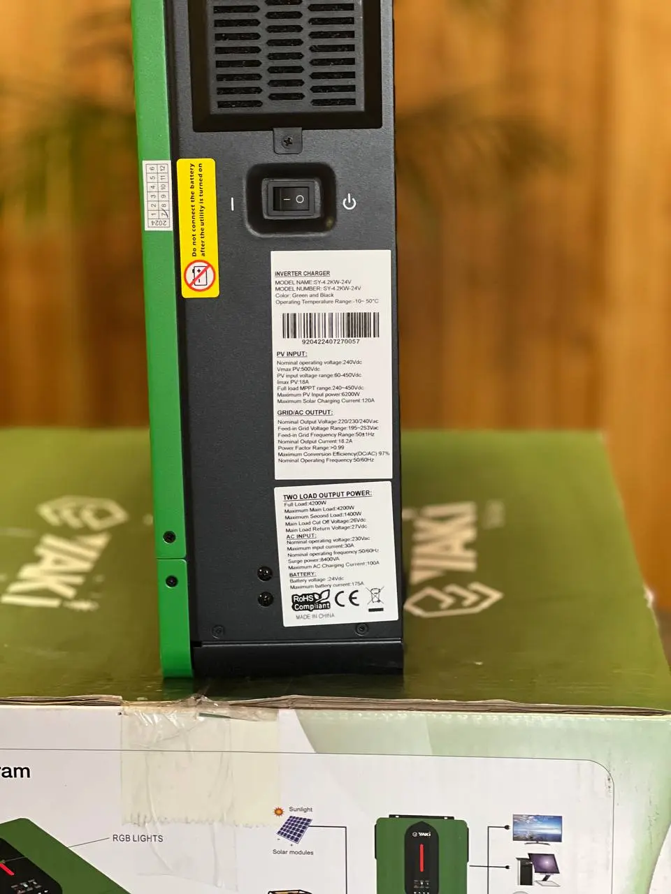 Гібридний інвертор yaki SY-4.2KW-24V - Зображення 2