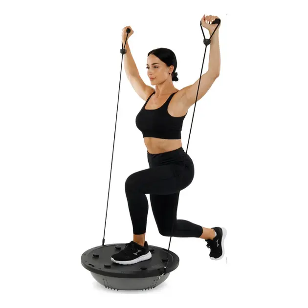 Гімнастична напівсфера для фітнесу, балансувальна подушка, PF-01 платформа 60 см Фіолетова - Зображення 6