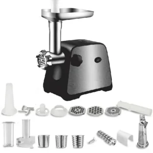 М’ясорубка електрична Domotec MS-2027 3в1 4500W із соковижималкою, терками та шатківниками