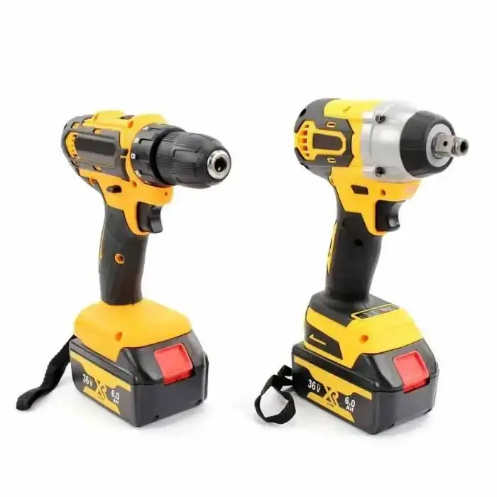 Набір інструментів 3 в 1 KAR100 (шуруповерт, гайковерт, шліфувальна машинка) 2 АКБ - Зображення 5