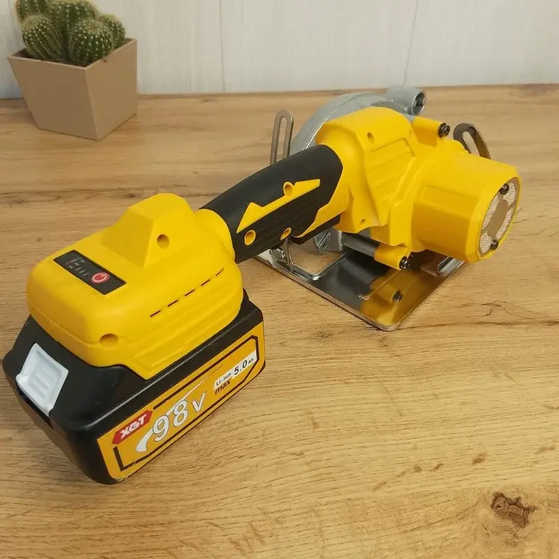 Набір 5 в1 Шуруповер + Болгарка + Перфоратор + Гайковерт + Пила NEW 98V (жовтий) - Зображення 8