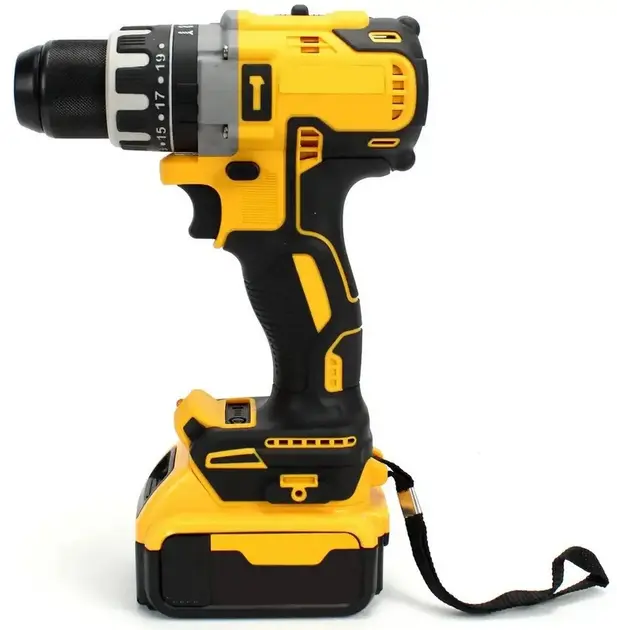 Набір 5 в1 Шуруповер + Болгарка + Перфоратор + Гайковерт + Пила NEW 98V (жовтий) - Зображення 6