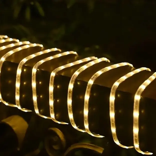 LED гірлянда із сонячною батареєю 10 м (тепле біле світло) - Зображення 3